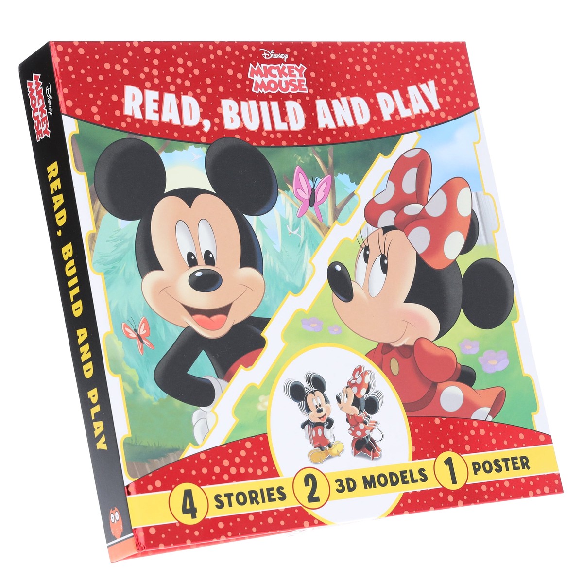 Disney Mickey Mouse: Read, Build and Play Book by Walt Disney - Ages 3+ - Paperback