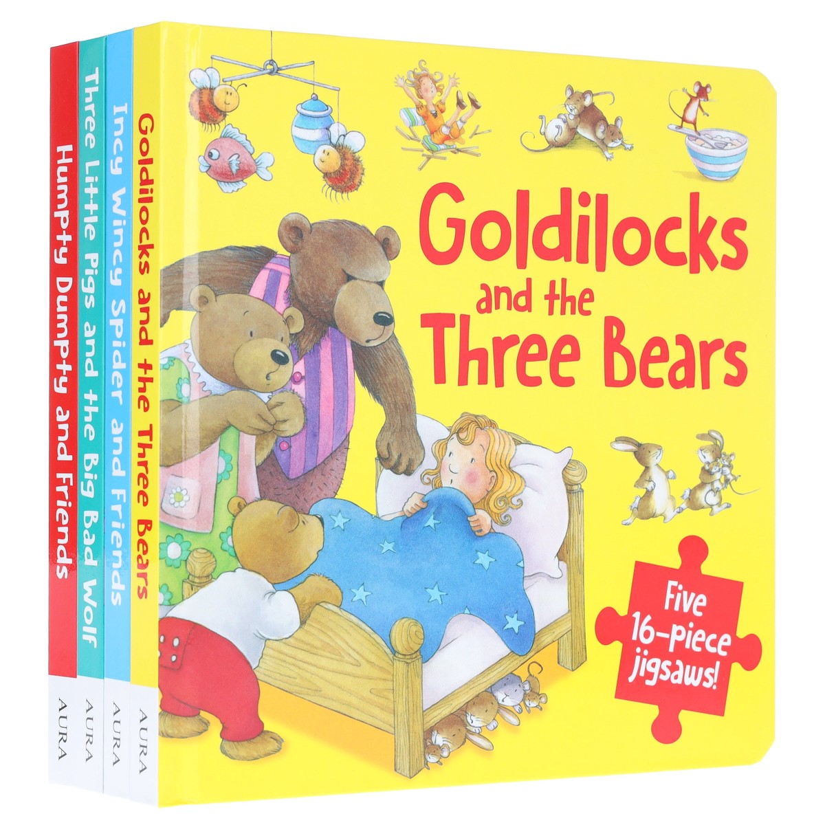 Fairy Tale 16-Piece Jigsaws Collection 4 Books Set - Ages 3+ - Board Book