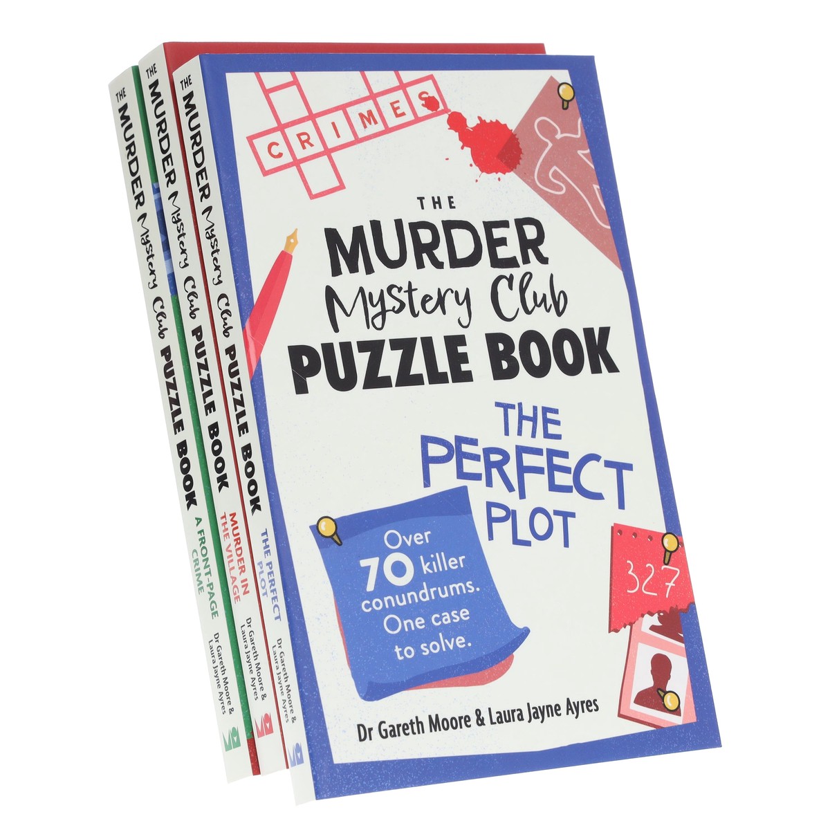 The Murder Mystery Club Puzzle Book Series by Gareth Moore & Laura Jayne Ayres 3 Books Collection Set - Non Fiction - Paperback