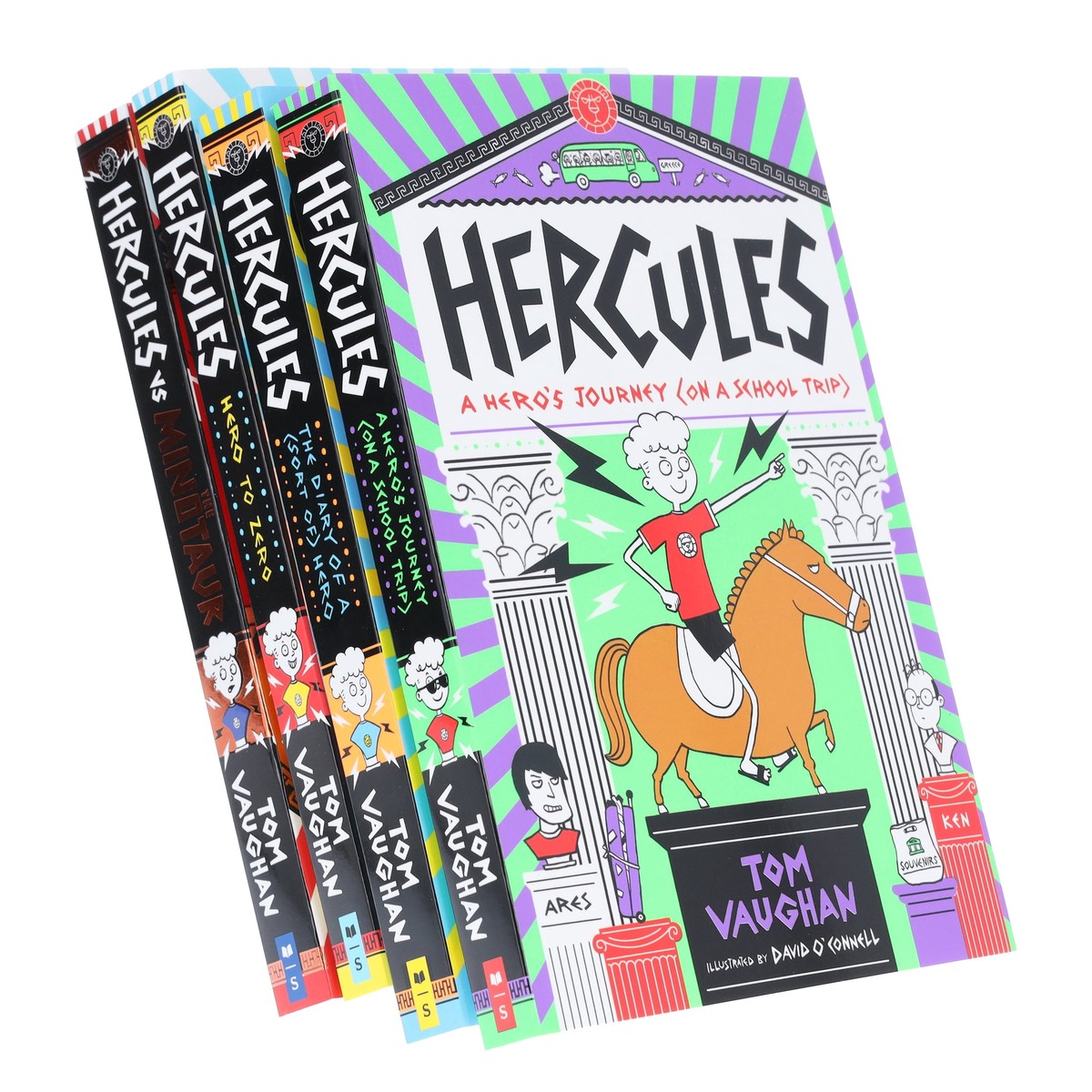 Hercules Series by Tom Vaughan Illustrated 4 Books Collection Set - Ages 8-12 - Paperback